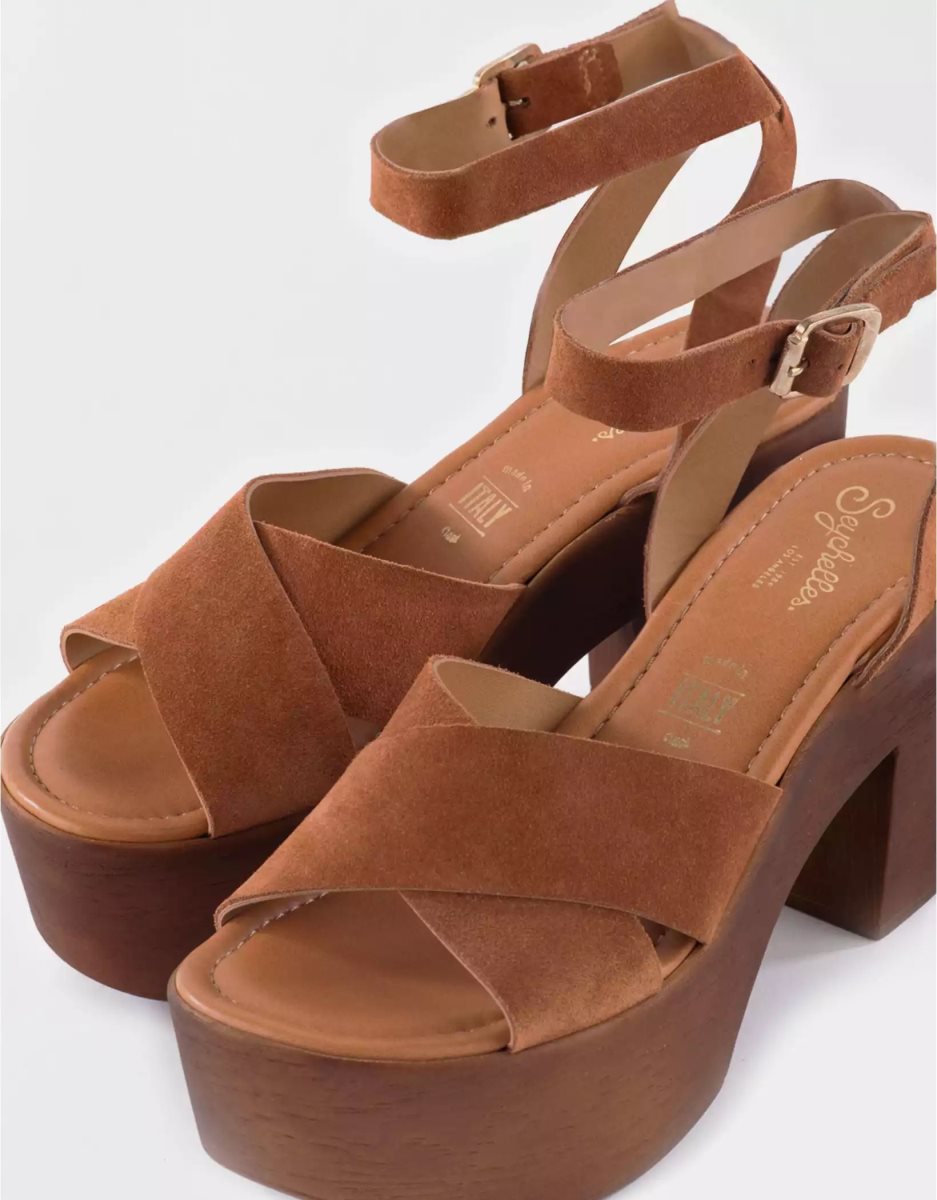 Compensées American Eagle Seychelles Sweetener Plateforme Sandal Marron Femme | FOP-87063091